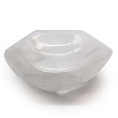 Ancient Wisdom - Edelsteen - Seleniet zeshoekige kom 10 cm - mineralen - kristallen - decor - geschenk - natuursteen