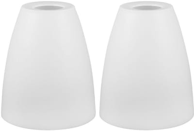 Omgoods- Lampenkap Vervanging Wit - Hoefijzer Lampenkap - Plafondlamp - Wandlamp - Kunststof - Afmetingen 10 x 10 x 11,5 cm - Verlichtingskap