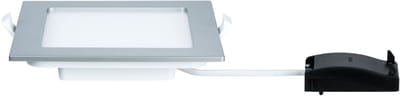 LED-inbouwpaneel IP44 hoekig 165x165 mm 12W 780lm 2700K Chroom mat
