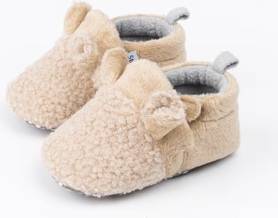 Steppies - Babyslofjes met Antislip - Beige - 12-18 maanden - Maat 20-21