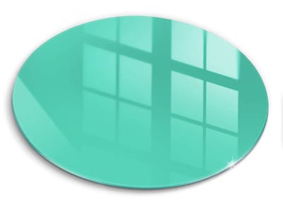 Wallfluent Glazen Snijplanken - Groente Snijplanken Glas - 30fi cm - Groente Snijplanken van Glas - Glazen Hakplank - Glazen Snijplank Voor Keuken - Antislip Glazen Snijplank