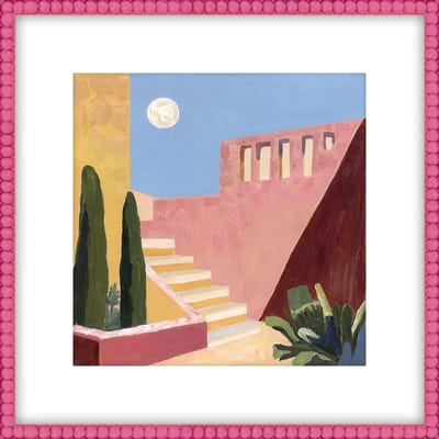 HomeBound by KY | Schilderij met frame Mediterraans | schilderij | 60x60x3,3cm