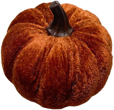 Clayre & Eef Decoratie Beeld Pompoen Bruin Synthetisch Herfst decoratie