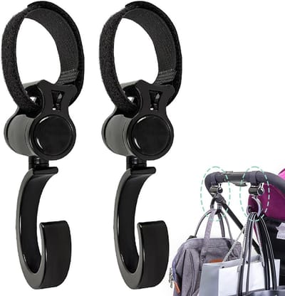 Kinderwagen Haken - Accessoires Mama Tas - Onderweg Met Baby - 360 Graden Draaibaar - 5 Stuks