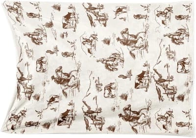 Cowboy Baby Deken - Rustieke Quilt - Babykamer Decoratie - Unisex Aantrekkingskracht - 130x100 cm - Bruin