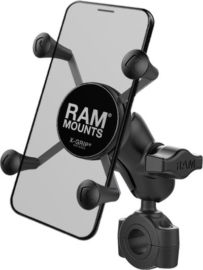 Torque™ smartphone stang bevestigingset met X-Grip RAM-B-408-75-1-A-UN7U - Kort
