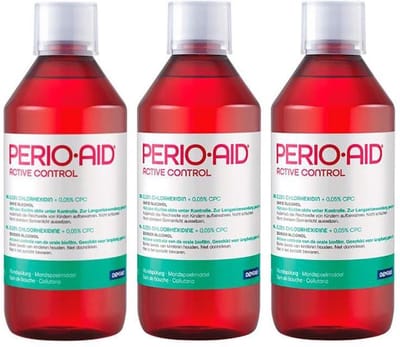 3x Perio Aid Active Control 0,05% - mondspoelmiddel - 500ml