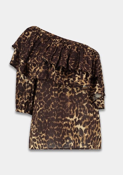Harper & Yve Rosie-ss Tops & T-shirts Dames - Shirt - Bruin - Maat XS