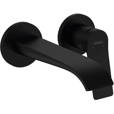 Hansgrohe VIVENIS Afbouwdeel - voor inbouw 2-gats wastafelkraan - voorsprong 19.5cm - mat zwart