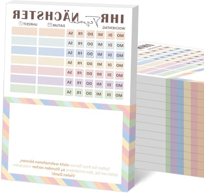 Kleurige DIN-A7 notitieblokken met regenboogontwerp voor creatief schrijven en notities