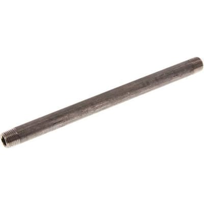 R 1/4'' RVS Dubbele Pijpnippel 20 Bar DIN 2982 - 180mm