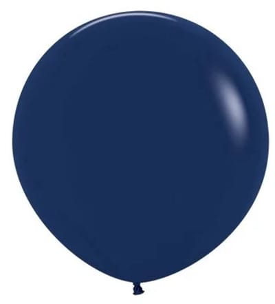 3 x Donker Blauwe ( Navy blue) Ballonnen 60 cm doorsnee, 100 % Biologische afbreekbaar, Verjaardag, Feestdecoratie.