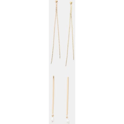 Stradivarius Set van 2 oorhangers  Goud OS