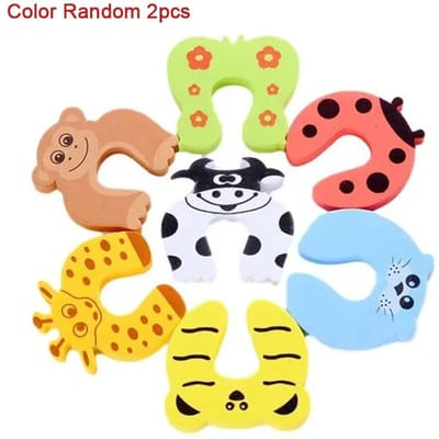 2/5 stuks Baby Veiligheid Deurstopper voor Pasgeboren Meubelbescherming Anti-knel Hand Schattig Dier Verzorging Kinderslot Vingerbeschermer