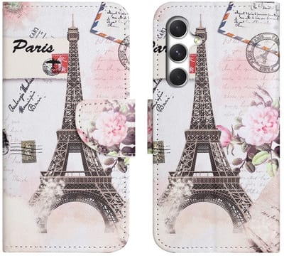 Coverup Hoesje - Geschikt voor Samsung Galaxy A57 Hoesje - Coverup Book Case - Eiffeltoren