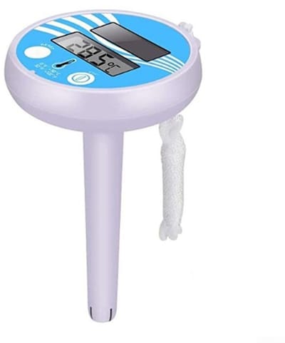 zwembadthermometer drijvend zonne-energie elektronica digitaal groot scherm PVC waterdicht voor zwembaden aquaria visvijvers duidelijke aflezing weerbestendige design