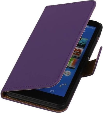 Sony Xperia E4 Effen Rood - Book Case Wallet Cover Hoesje
