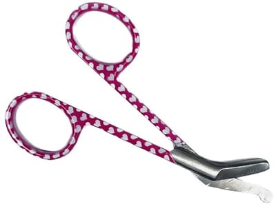 Stomaschaar Hearts - 10,5 cm - Roestvrij Staal - Pleisterschaar - verpleegkundige accessoires - stoma schaar - medische schaar - stomaschaartje - MDR Gecertificeerd