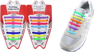 Elastische siliconen veters Mix color