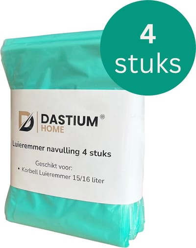 Dastium Home - Luieremmer Navulling - Geschikt Voor Korbell - 4 stuks - Korbell Navulling - Luieremmer Zakken