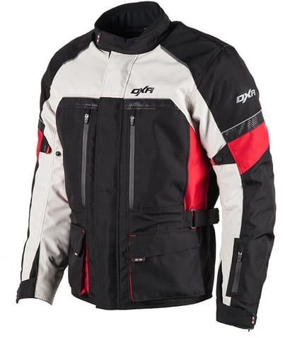MOTOBLOUZ Motorvest ROADTRIP Mannen|4-seizoenen|Zwart Lichtgrijs Rood S CE-gekeurd