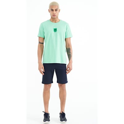 Heren Geprinte Fleece Sweatshorts