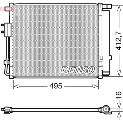 Condensator, airconditioning DENSO DCN41012