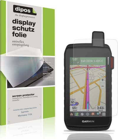 dipos – 2x Matte Beschermfolie geschikt voor Garmin Montana 710i | Krasbestendige & antireflecterende Screenprotector Ultra-Thin