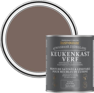 Rust-Oleum Bruin Keukenkastverf Zijdeglans - Oever 750ml