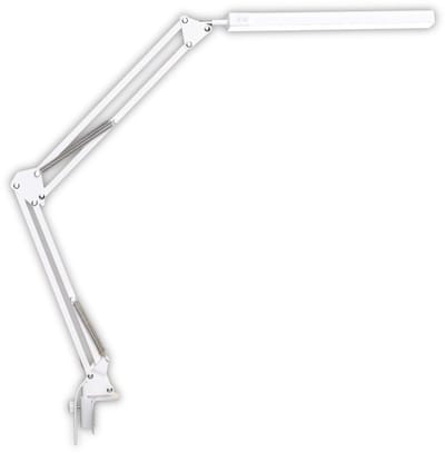 KAD® Bureaulamp - LED Bureaulamp - Voor Bureau & Thuiswerkplek - Wit - 41cm x 13cm x 6cm