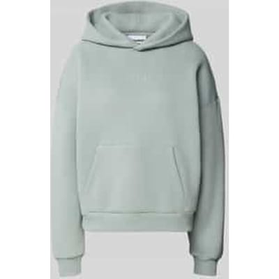 Hoodie met labelstitching