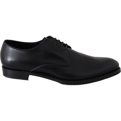 Dolce & Gabbana Zwart Leren SARTORIA Handgemaakte Schoenen