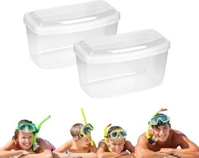 2x Duikbril Opbergdoos - Beschermende Case voor Zwembril en Snorkelmasker