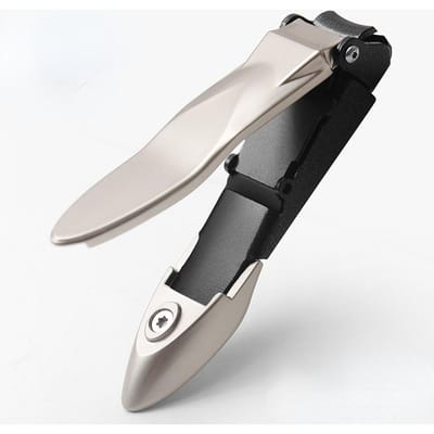 Nagelknipper roestvrij staal anti-spat vingernagelsnijder manicure gereedschap teennagelknipper trimmer pedicure gereedschap champagne