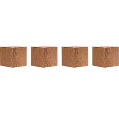 Magnetoplan Design Magnet Wood Cube, vierkant, hechtkracht 4 kg, B 20 x D 20 x H 20 mm, FSC®-walnoothout, 4 stuks