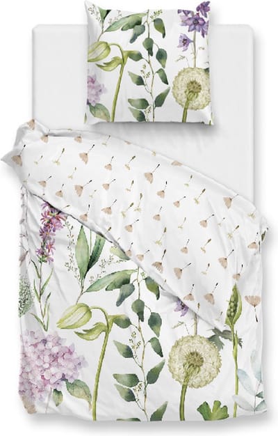 Zo! Home Dandelion Dekbedovertrek - Eenpersoons - 140x200/220 cm - white