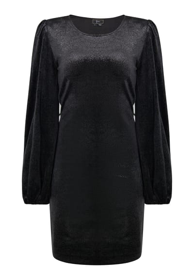Faina Mini-jurk met lange mouwen Dames zwart
