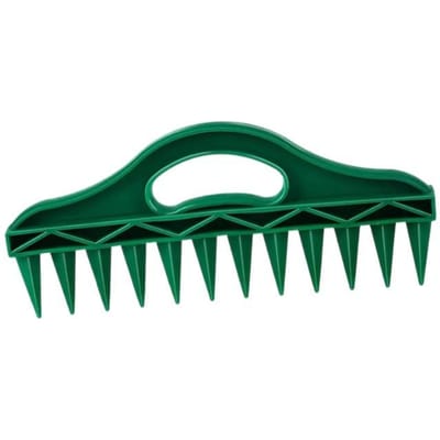 Trous de semis Jardinage Espacement des graines Outil de râteau en plastique Semoirs Perforateur Forage rapide du sol Plantation de plantes potagères Outil de jardinage vert