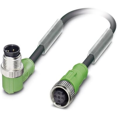 Phoenix Contact 1668629 Sensor/actuator connector, geassembleerd M12 Aantal polen (sensoren): 4 Stekker, haaks, Bus, recht 3.00 m 1 stuk(s)