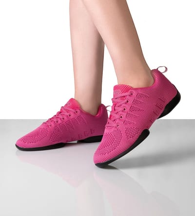 Suny 165 Fuchsia Dames Danssneakers - Flexibele Splitzool - Draaipunt voor soepele draaibewegingen - Lichtgewicht en ademend - Danssneakers Salsa, Latin, Bachata - Dansschoenen Buiten - SUNY - fuchsia - 38 2/3