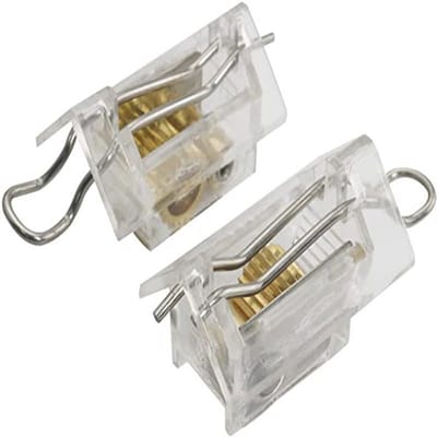 2-delige set dubbele stift jaloeziesloten- 2-5 inch jaloeziekoordsloten- slotenset voor geschikte jaloezieën
