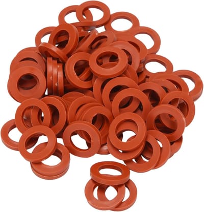 Slang Ring Pakking - Rubberen Afdichting - Tuinslang Reparatie - 90 Stuks Set - 3/4 Inch - Rood