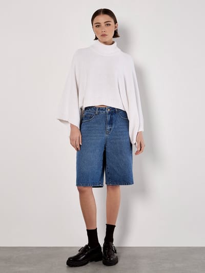 Mock Neck Cape Jumper