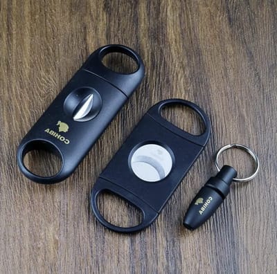 Cohiba sigarenknipper set 3 stuks zwart luxe sigaar boor set sigaar