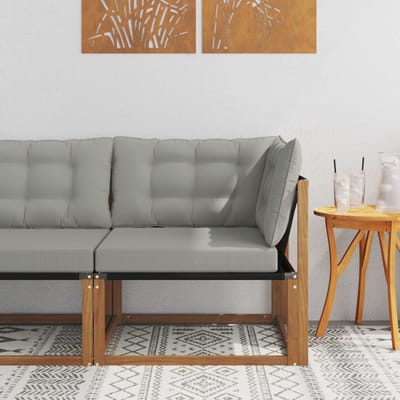 vidaXL - Buitenhoekbank - Massief - Acacia - Hout - Naturel