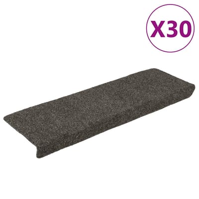 vidaXL - Trapmatten - Zelfklevend - 30 - stuks - 65x21x4 - cm - Antraciet