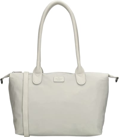 Charm London Buckingham Mono Shopper - Schoudertas - Crossbody - Praktisch - Lichgewicht - Tote Bag - Dames Tas - Lichtgrijs