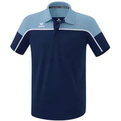 Erima Change Polo Heren - Wit / Faded Denim / New Navy | Maat: L