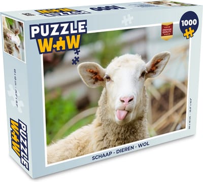 Puzzel Schaap - Dieren - Wol - Legpuzzel - Puzzel 1000 stukjes volwassenen
