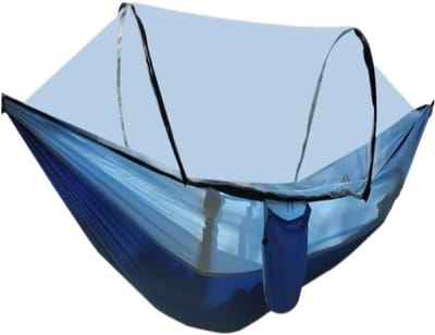 Kampeer Hangmat - Buitenbed - Ontspannen Buiten - Volautomatisch - Enkele - Blauw